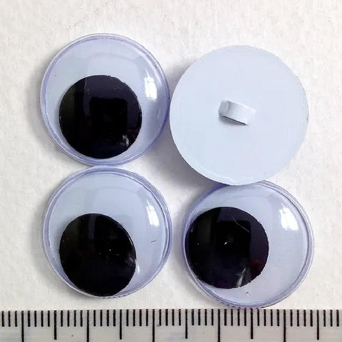 AussieSuperStore Art & Craft Essentials Sew On Joggle Eyes 20mm Sew On Joggle Eyes 20mm | Googly or Wiggle Eye | Doll Making Accessories E9JSE20